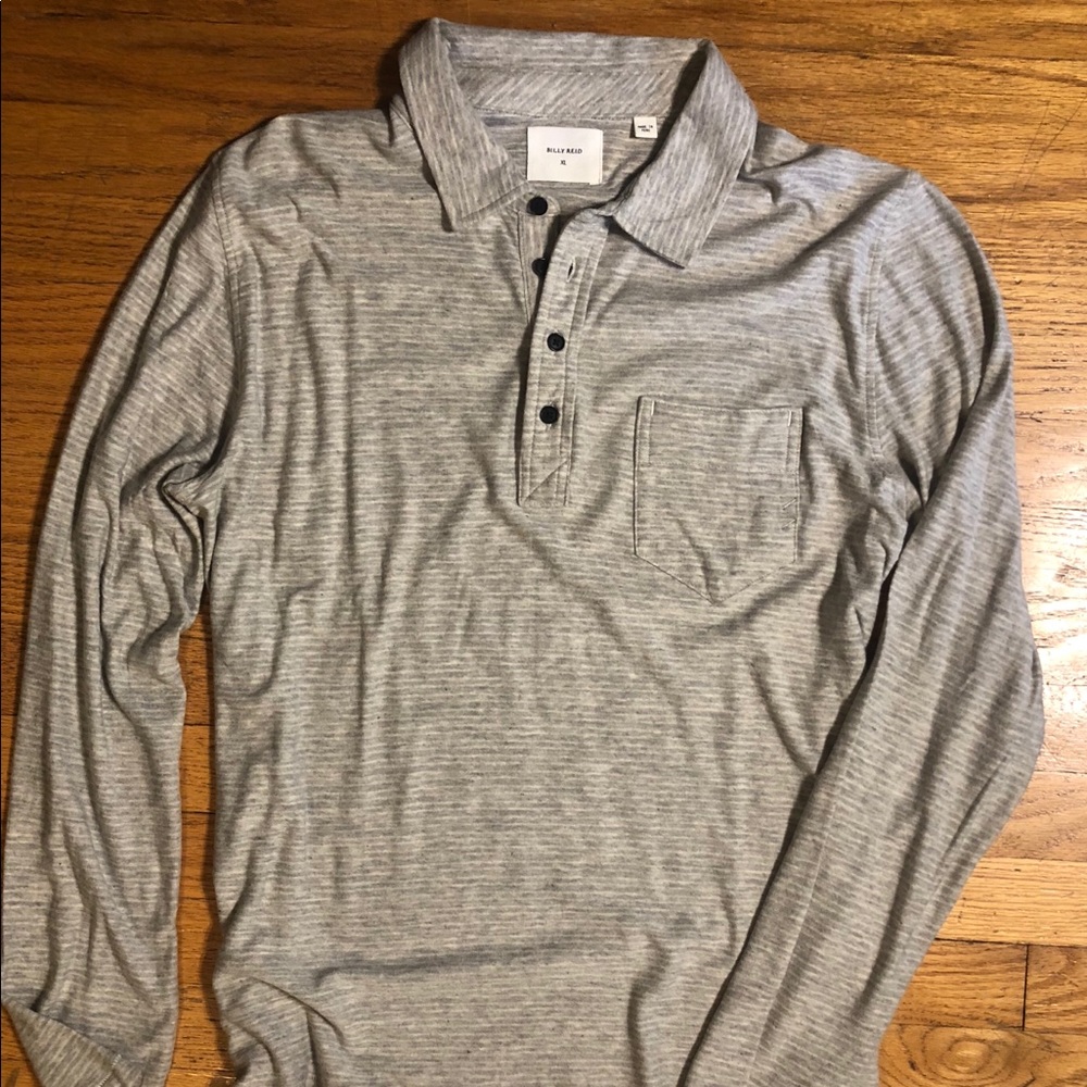 Billy Reid Grey Polo XL